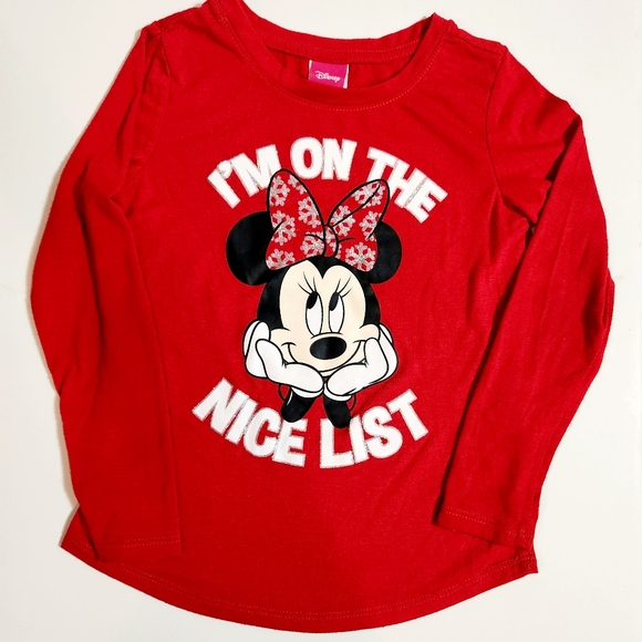 Disney's Minnie Mouse red long sleeve size: (S) 6X - Picture 1 of 6